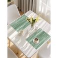 thumbnail image 5 of Sage Green Placemats Set of 6, Vintage Modern Abstract Art Ombre Placemats for Dining Table, Place Mats for Kitchen Tabletop, Waterproof Wipeable Dining Table Mats Set, 5 of 9