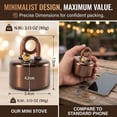 thumbnail image 6 of High-Power Portable Mini Outdoor Spirit Burner & Alcohol Stove, Ultralight Brass & Aluminum Backpacking Stove with Stable Stand & Leak-Proof Seal, Compact Camping Burner for Hiking Survival (B-Copper, 6 of 9