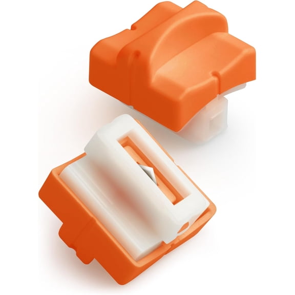 RotHome 1Pc Replacement Blades for Paper Trimmer Heavy Duty, Spring-Loaded Safeguard Design Sliding Paper Cutter Blades Compatible with Most A4 A5 Guillotine Paper Slicer, Orange