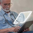 thumbnail image 1 of 5X Hands Free Magnifying Glass with 50 LED Light,Gooseneck Page Magnifier for Senior Low Vision Rea, 1 of 5