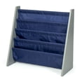 thumbnail image 4 of Humble Crew Kids Book Rack Storage Bookshelf, 4 Tiers, Grey/Navy, 4 of 9