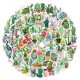thumbnail image 2 of Juego de pegatinas de PVC con dibujos animados de plantas de cactus verdes, 100 unidades, 2 of 3