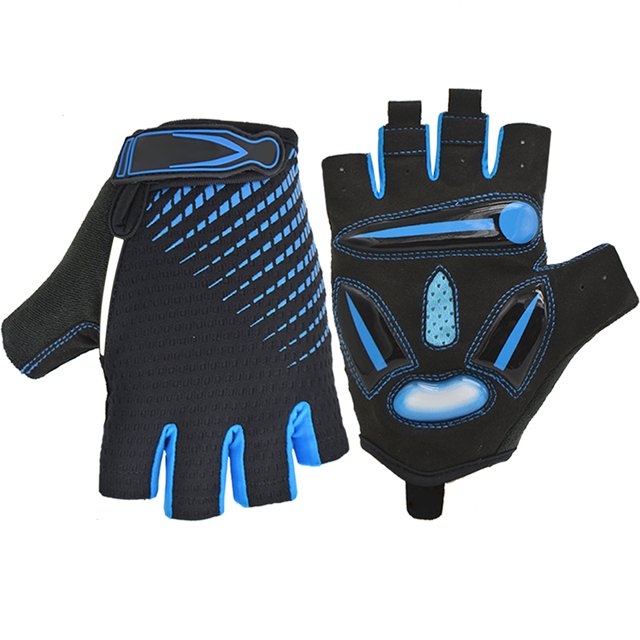 CAROOTU Silicone Cycling Protective Gear Road Mountain Bike Protective Gear Reflective Sports Half-Finger