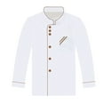 thumbnail image 1 of Visland Unisex Short Long Sleeve Chef Jacket Coat Hotel Kitchen Service Uniform Workwear, 1 of 6