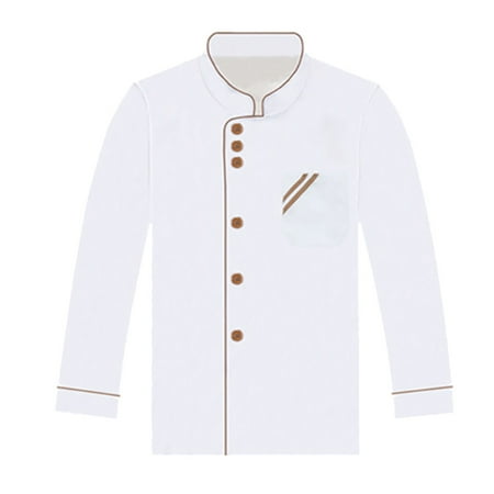 

Huam Unisex Short Long Sleeve Chef Jacket Coat Hotel Kitchen Service Uniform Workwear
