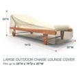 thumbnail image 4 of Budge Large Beige Patio Outdoor Chaise Cover, Sedona, 4 of 11