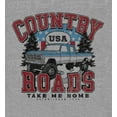 thumbnail image 2 of Country Roads Take Me Home Heather Gray Men's Crew Neck Short Sleeve Tee-Medium, 2 of 2