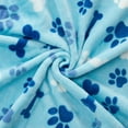 thumbnail image 5 of allisandro Luxurious Dog Blanket, 350 GSM Super Fuzzy Microplush Fleece Pet Blankets for Small Medium Large Dogs and Cats, Blue, 40 x 32 Inches, 5 of 5