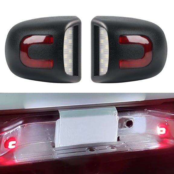 AUTOXBERT 2X LED License Plate Light for GMC Yukon XL 1500 Sierra 1500 2500 3500 1999-2013