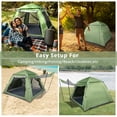 thumbnail image 6 of Tenozek Easy Automatic Pop-Up Camping Tents for 2/3/4 Person, Instant Quick Setup Lightweight Family Tent  for Beach Camping Hiking Mountaineering, Green, 6 of 6