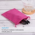 thumbnail image 5 of Unique Bargains 30x15cm Microfiber Pouch, 3Pcs Soft Storage Drawstring Gift Bag, Rose Red, 5 of 5
