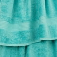 thumbnail image 5 of Cotton Paradise 100% Cotton 6 Piece Towel Set, Soft Absorbent Quick Dry Towels for Bathroom, Turquoise, 5 of 8