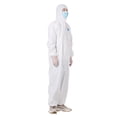 thumbnail image 4 of Robe d'Isolation Réutilisable Médicale avec Capuche Intégrale, Matériau Composite PTFE, Coutures Thermosoudées pour Protection 99,99 % - Taille TTTG185 (Modèle DA-500) - Manchettes et Pantalons Élastiques, Design à Fermeture Éclair en une Pièce, 4 of 7