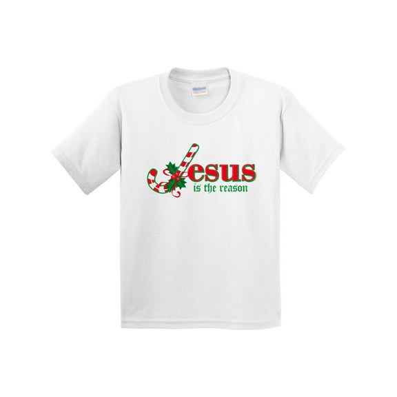 Inktastic Candy Cane Jesus Youth T-Shirt