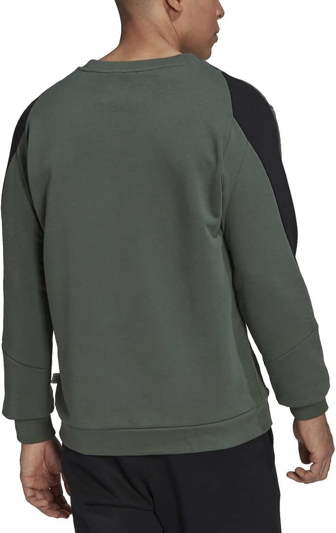 adidas Men's Future Icon Embroidered Badge of Sport Sweatshirt (Green Oxide/Small)
