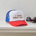 thumbnail image 4 of CafePress - I Could Build That - Adjustable Unisex Printed Trucker Hat with Mesh Back, 4 of 10