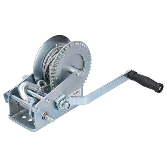 Hand Winch, Roll Up Crank Self-Locking Manual Winch Hand Winch Tractor for Lifting