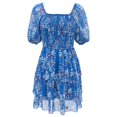 thumbnail image 2 of WILLBEST Robe Oneil Printemps et Automne Robe Décontractée Col Carré Jupe à Carreaux Mode Vacances Robe pour Femmes, 2 of 8