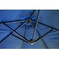 thumbnail image 7 of Twin 9' x 15' ft. feet Outdoor Patio Rectangular Market Umbrella - Blue, 7 of 7