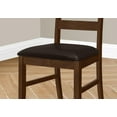thumbnail image 3 of Monarch Specialties Dining Chair, 37" Height, Set Of 2, Dining Room, Kitchen, Side, Upholstered, Brown Solid Wood, Brown Leather Look, Transitional, 3 of 4