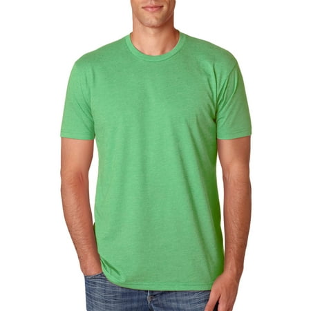 Next Level Mens CVC Baby Rib Knit T-Shirt, Apple Green, Small, Style,