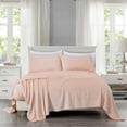 thumbnail image 2 of Chezmoi Collection Extra Soft Fleece Sheet Set Queen, 4-Piece Microplush Non-Pilling Velvety Bed Sheet, Deep Pocket - Lightweight All Season Warmth, Queen, Blush Pink, 2 of 9