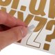 thumbnail image 1 of OUNONA 4Jgo Vinilo Dorado Letras Y Números Adhesivos Para Scrapbooking Y Variada, 1 of 6