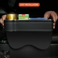 thumbnail image 5 of Car Seat Gap Filler Cup Holder 7 Colours Changing LED Car Crevice Storage Organizer Box With 2Usb Charger Car Accessories, 5 of 5