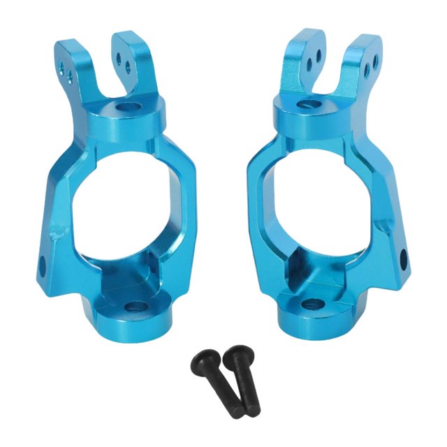 2 Piezas de Portamanguetas C para Coche RC, Bloques de Ruedas C, Accesorios de Repuesto Metálicos para Coche RC Azul