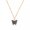 Gray, variant on Cute Butterfly Pendant Necklace Women Gold Color Chain Statement Charm Jewelry-Gray