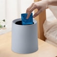 thumbnail image 6 of Tunhigl Scandinavian Mini Desktop Trash Can , Space-Saving Waste Bin, Odor-Locking, Easy-Clean Counter Trash Bin for Office, Living Room, Study, Car Gray, 6 of 6
