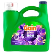Gain Plus Liquid Laundry Detergent, Now with Odor Defense + OXI, Moonlight Breeze Scent, 99 fl oz, 75 Loads