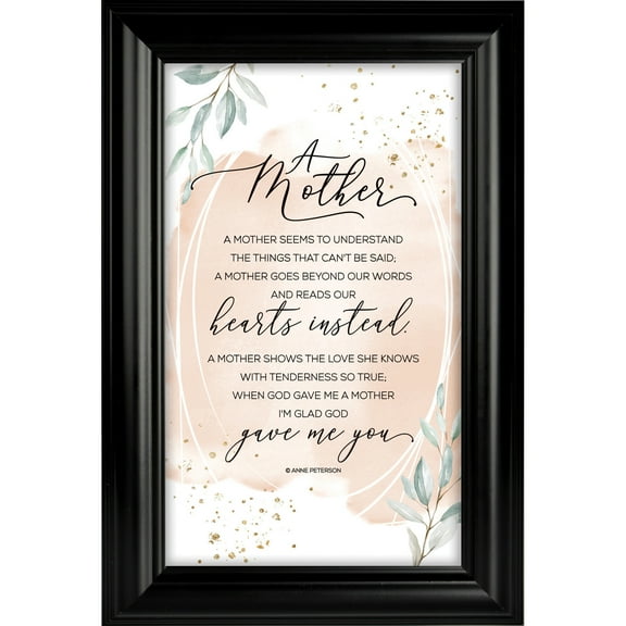 Dexsa Mother Plaque Frame 8 in x 12 in | Easel Back and Hanger for Hanging