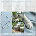 thumbnail image 4 of Kimunuk Outdoor Seat Cushion Set, 22" X 24" X 4" Water-Resistant & Fade-Resistant Patio Furniture Replacement Cushions with Handle and Straps for Sofa Chair, Sky Blue, 4 of 7