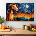 thumbnail image 3 of Italian Greyhound Canvas Wall Art with Starry Night Van Gogh Painting Pictures Modern Abstract Landscape Artwork for Living Room Bedroom Dinning Décor, 3 of 4