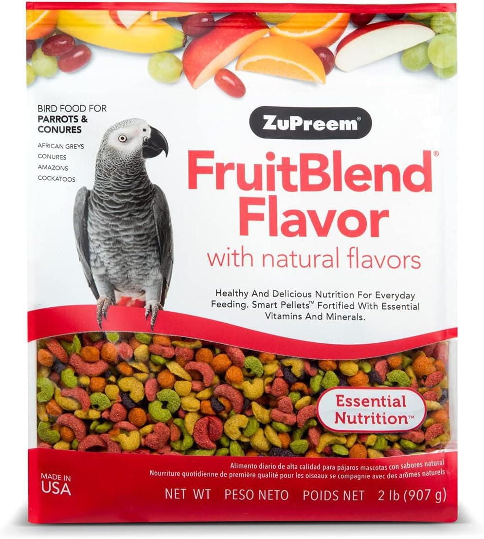 Zupreem FruitBlend Flavor Food For Parrots & Conures