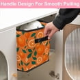 thumbnail image 5 of RATGDN Collapsible Fabric Cube Storage Bin with Double Handles for Living Room Bedroom Office Black - Orange Cute Leaf Green, 5 of 7