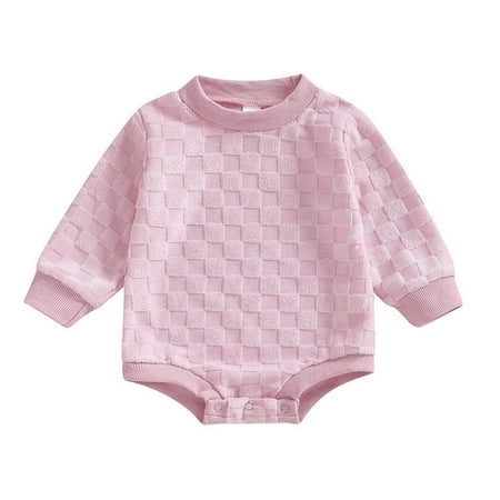 

XFYSSS New Fashion Boys Girls Baby Onesie Lapel Casual Long Sleeve Long Crawling Romper Bag Fart Clothes For Kid Baby Solid Color Triangle Clothes