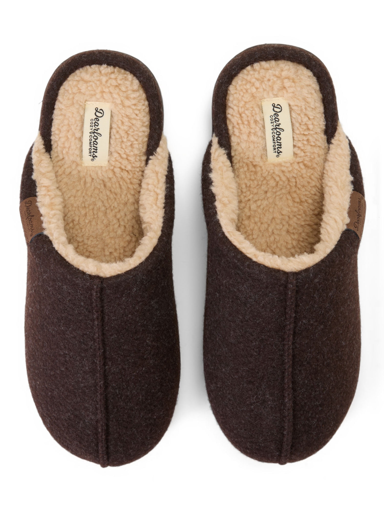 Dearfoams Cozy Comfort Men's Jeremiah Scuff Slippers Sizes 7-14