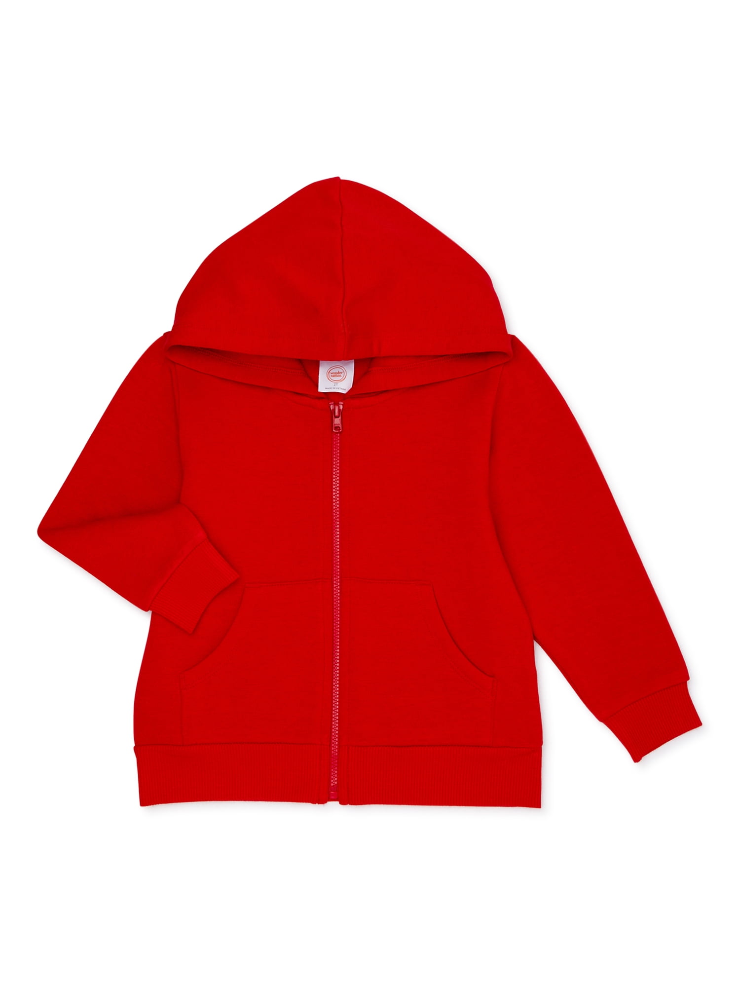 red zip up hoodie walmart