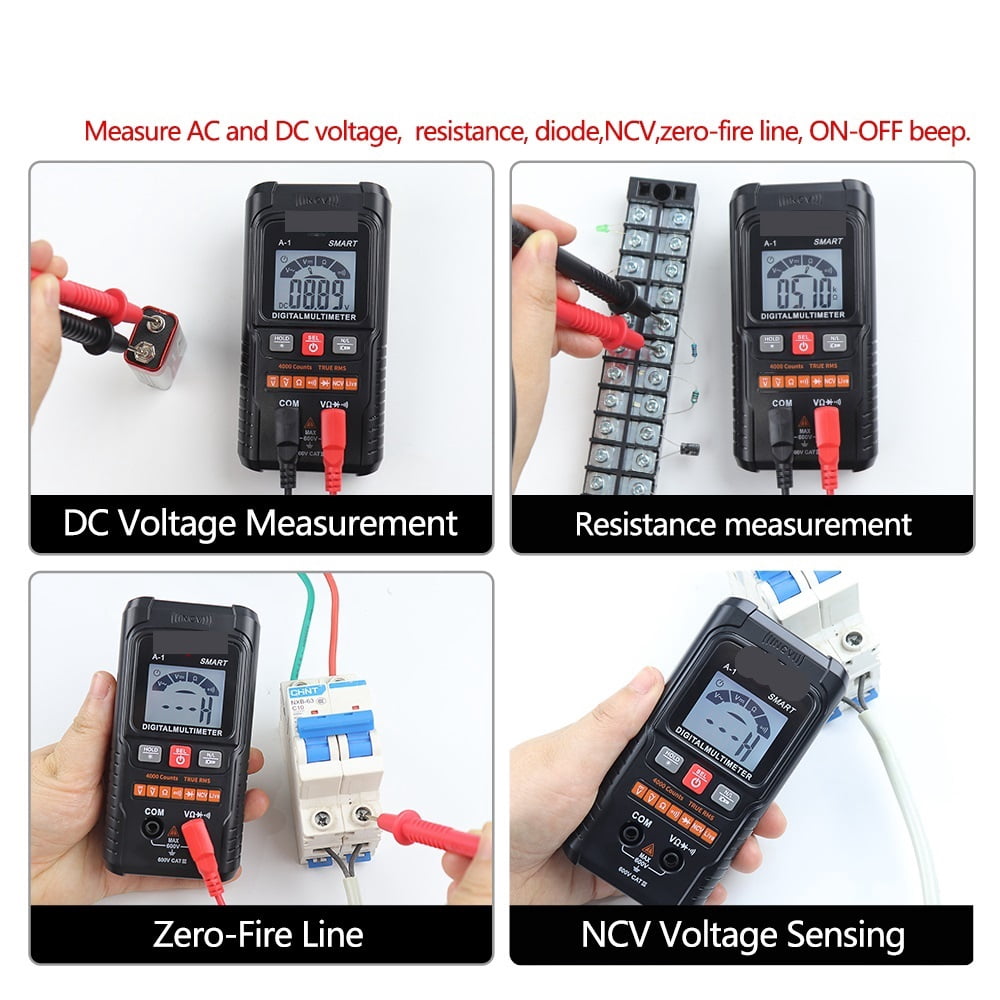 Profesional Digital Multimeter Smart Multimeters Multimetro Ohm Voltage Meter Auto Range