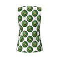 thumbnail image 5 of Xecao Happy Watermelon print women's scoop neck, loose-fit workout tank tops for the gym., 5 of 9