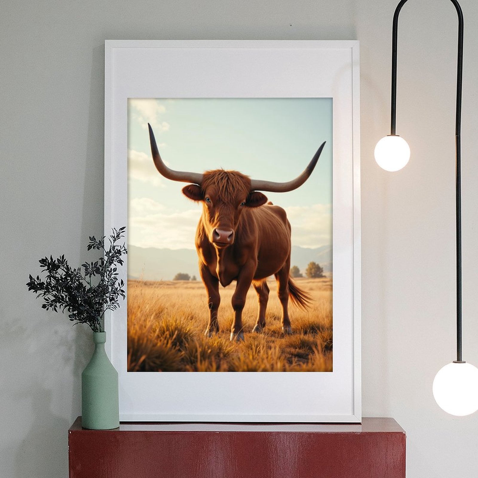Diamond Art Kits for Adults - 5d Brown Bull In Sunlit Field Diamond Painting for Adults, Diamond Art for Adults Beginners, Diamond Painting Kits for Adults for Home Wall Decor