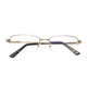 thumbnail image 5 of Gafas con media montura metálica SANHOOPOLO que bloquean la luz azul, 5 of 9