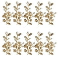 thumbnail image 5 of s Alloy Flower Leaves Crystal Crafts Button Jewelry Findings Embellishment For Wedding Crafts Gold, 5 of 10