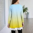 thumbnail image 4 of NAISIBABY Girls Tie-Dye T Shirts, Long Sleeve Casual Fashion Crewneck Kids Fall Clothes Tops Yellow 14T, 4 of 6