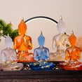 thumbnail image 3 of 7'' Buddha Statues Translucent Resin Statue Decoration,Small Seated Buddha Collectibles Indoor Ornaments for Home Temple Diwali Decor[Energy Class A], 3 of 7