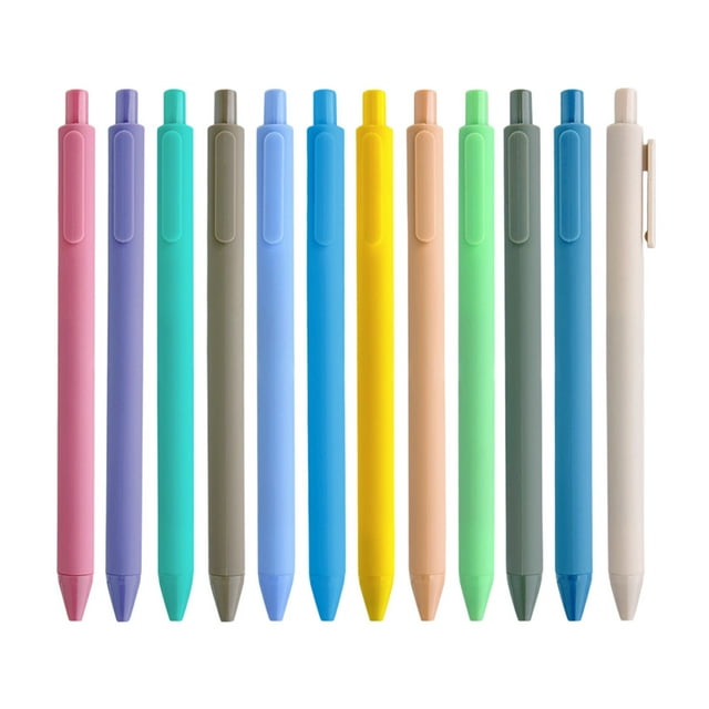 Recharge d'Encre Liquide 40 ml Stylo Gel Coloré Stylo à Bille Roulante en Plastique 0,5 mm
