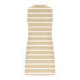 thumbnail image 7 of Maxi Dress Summer Long Sleeve Dress For Women Women's Summer Fashion Printing Sleeveless V-Neck Dress Beige XL, 7 of 7
