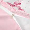 thumbnail image 4 of meiyoeat Ribbon Bow Initial B Bedding,Pink Glitter Print Monogram Art Duvet Cover Full For Girl,Pink Reversible,3 Pieces,1 Duvet Cover and 2 Pillowcases, 4 of 6